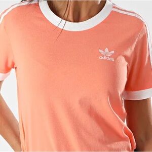 Rare Retro Adidas Originals 3-Stripes Tee
